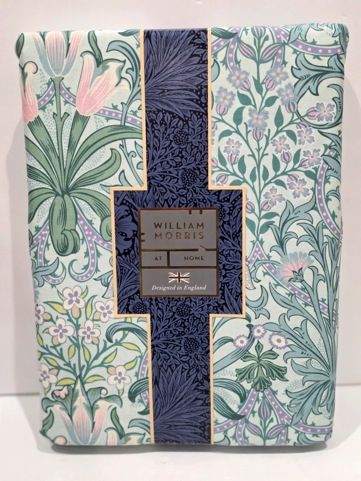 NWT WILLIAM MORRIS FLORAL WOODLAND WEEDS SUMMER QUEEN SHAMS DUVET COVER SET RARE - Image 1 of 4