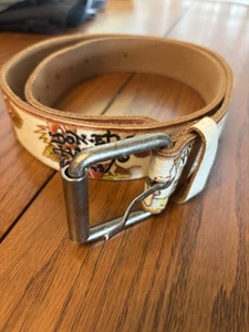 Cinturón de cuero de tigre resistente Y2K Ed de colección para hombre M L - Imagen 1 de 11