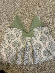 Handmade Vintage 70s Tunic Top Size Small Floral Dagger Collar - Picture 1 of 1