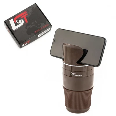 Multifunction Cup Storage Compartment Cup Holder 5in1 Brown for Chrysler - Image 1 of 4