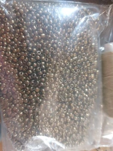 1kg Bronze Glass Seed Beads - Picture 1 of 2