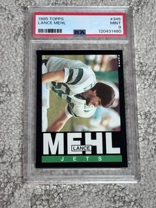 1985 TOPPS FOOTBALL CARD PSA 9 NEW YORK JETS LANCE MEHL - Picture 1 of 1