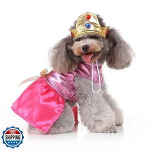 Prinzessin Hundekostüm rosa Prinzessin Kleid, süße Königin Hund Halloween Kostüm Do - Bild 1 von 5