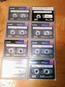 8x BASF DAT Master digital audio tapes from Pro studio various lengths - Picture 1 of 3