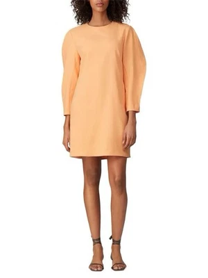 Vestido Tibi Naranja Cortina Calcárea Origami Línea A Talla 8 Foto 1 de 4