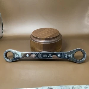Proto 1197-A Box End Ratcheting Wrench 13/16 By 15/16 USA Clean Nice - Picture 1 of 7