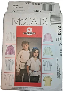 McCall's 3823 Niñas 8 Blusas 10-14 Nuevo Sobre Dañado - Imagen 1 de 7