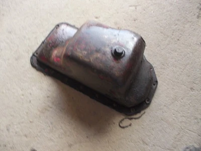 Farmall 400 IH IHC tractor ORIGINAL DENTED engine motor oil pan - Image 1 of 4