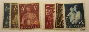 CROAZIA, Scott: B3-B5, B13-B15, come nuovo leggermente incernierato, lotto 30, gatto $10 - Foto 1 di 1