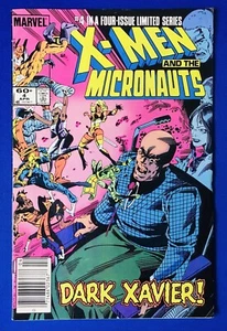 X-Men and the Micronauts #4 (1984) Newsstand Edition - Marvel Comics - FN/VF - Picture 1 of 2