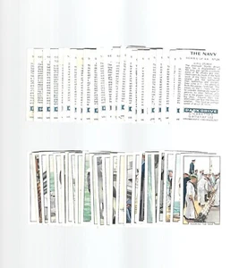 CIGARETTE CARDS. Gallaher Tobacco. The Navy. (Complete Set of 48). (1937). - Picture 1 of 1