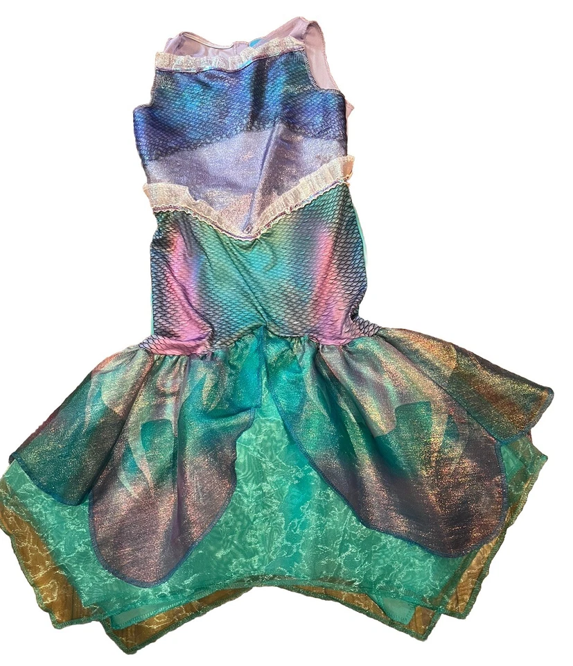 Ariel Little Mermaid Costume Girls Sz M 7/8 Halloween Play Party Dress Up - Image 1 of 4