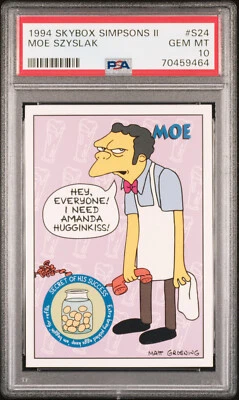 1994 Skybox Simpsons #S24 Moe Szyslak Rookie - PSA 10 - Image 1 of 2