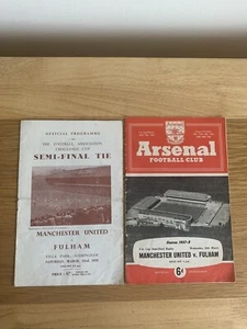 Manchester United Vs Fulham 1958 FA Cup Semi-Final x2 - Picture 1 of 12