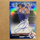 JOSE TREVINO 2017 BOWMAN CHROME ROOKIE ON CARD AUTO BLUE REFRACTOR CARD # 29/150. rookie card picture