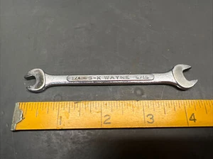 Llave de doble extremo abierto vintage S-K Wayne O-810 1/4"" X 5/16 ¡Bonita forma! ¡EE. UU.! - Imagen 1 de 6
