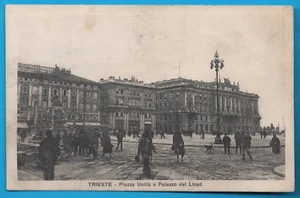 Trieste Piazza Unità e Palazzo del Lloyd FP cartolina vintage postcard MA1713 - Picture 1 of 2