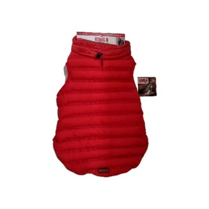 Rote Kong Hunde Fallschirm gefütterte Weste, Medium 17"-20" (Rückenlänge) - Bild 1 von 5