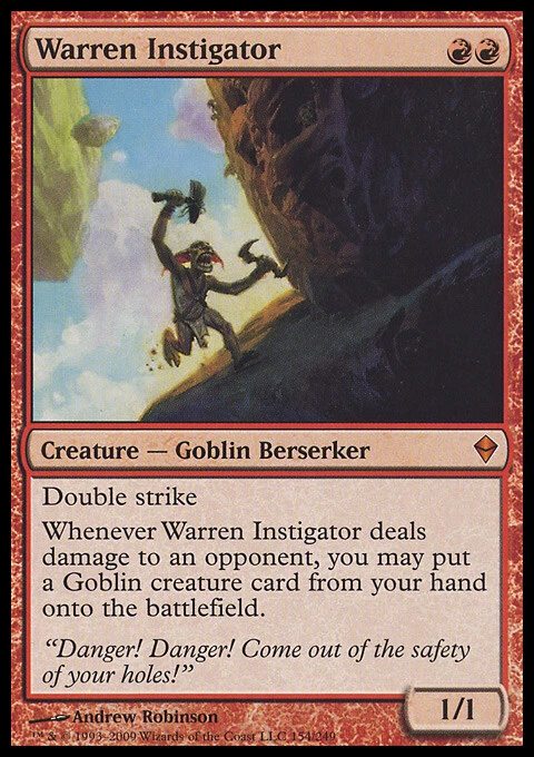 MTG Magic the Gathering Warren Instigator (154/280) Zendikar LP - Image 1 of 1