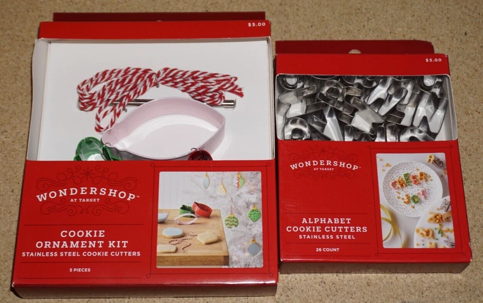 26 Piece Alphabet Cookie Cutters Set Silver Wondershop Mini Letters