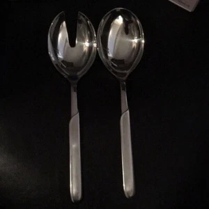 NEW Rare WMF Cromargan Stylar - Onda Solid Serving Spoon & Fork Hostess Sealed - Picture 1 of 1