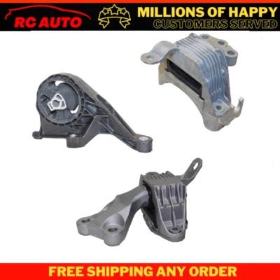 Fits 2011-2015 Chevrolet Cruze 1.4L AUTO Engine & Trans Mount Set 3pcs - Image 1 of 4