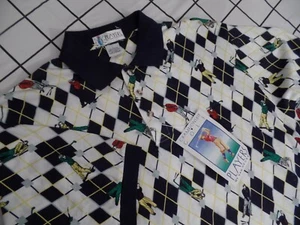 NEW Players by Van Heusen Polo Golf Shirt Mens Size LARGE Multicolor Activewear - Picture 1 of 8
