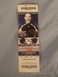 9/30/12 2012 Seattle Seahawks v St Louis Rams Embossed Football Ticket Stub - Picture 1 of 2