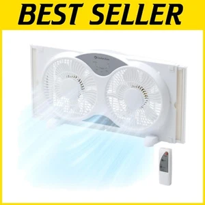Remote Controlled 9-Inch Window Fan – Adjustable Modes for Ultimate Airflow - Picture 1 of 11