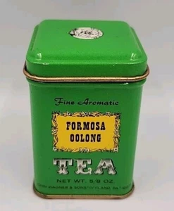 VINTAGE WAGNER & SONS ~ FINEST FORMOSA OOLONG TEA ADVERTISNG TIN 5/8 OZ RARE - Picture 1 of 6