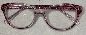 AURA Pisa S359 Pink Full Rim Plastic Eyeglasses Frame 52-18-140 - Picture 1 of 3