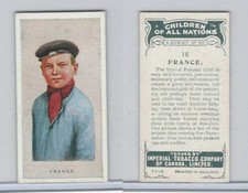 C6 Imperial Tobacco, Children Of All Nations, 1924, #16 France