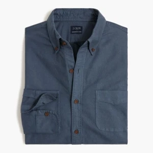 J.Crew Neu mit Etikett Herren Garment-Dyed Oxford Hemd in Jeansblau - Größe Large - Bild 1 von 8