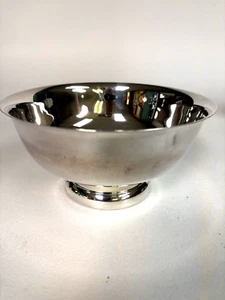 7" Diameter Revere Bowl Silverplated 4.50" Tall - Picture 1 of 4