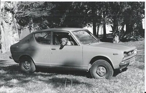 DATSUN 100 A COUPE B/W PHOTOGRAPH - Picture 1 of 2