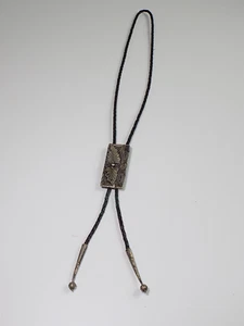 Indianer Schmuck Navajo Brosche Floral Bolo Tie Sterling American Nativo Arts - Picture 1 of 11