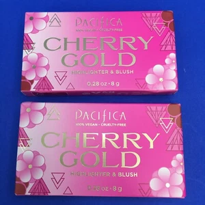 Pacifica Cherry Gold Highlighter & Blush 0.28 oz (Lot of 2) - Picture 1 of 10