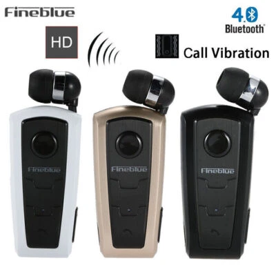 FineBlue F910 Auricolari Cuffie Bluetooth Wireless Business Vibrante Allarme Clip - Immagine 1 di 4