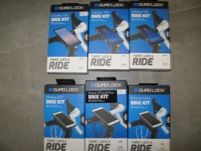 QUAD LOCK Phone Smartphone Mount Cycling Motorcycle iPhone Galaxy 6 7 8 S8 S9 + - Image 1 of 4