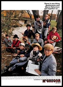 1967 McGregor Authentics Boys Clothes Vintage PRINT AD Kids Fishing Microscope - Picture 1 of 4