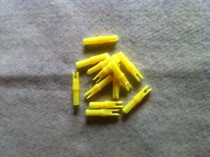 Gold Tip nocks, Yellow,  dozen pack