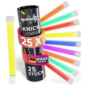25x XXL Knicklichter Groß Öse- 6Farben - Party, Festival, Camping, Notlichtstäbe - Bild 1 von 7