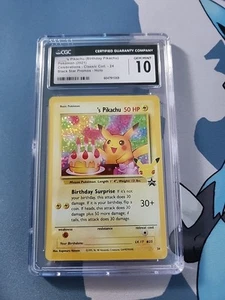 2021 Pokemon Celebrations  #24 Birthday Pikachu Classic Collection Holo CGC 10🔥 - Picture 1 of 2
