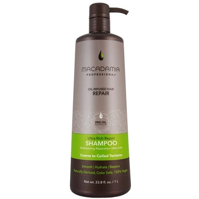 Macadamia Ultra Rich Moisture Shampoo 1000ml Professional Hydrating Sulfate-F... - Image 1 of 4