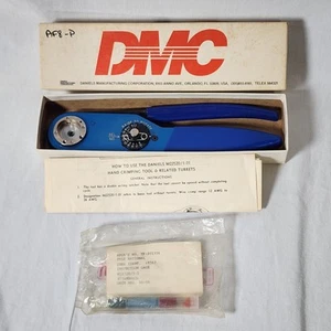 DMC Daniels AF8 M22520/1-01 Aviation Crimping Tool With Inspection Gage Blue - Picture 1 of 17