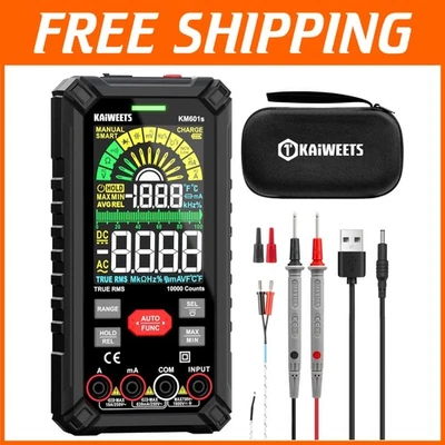 Color LCD Screen Multimeter with Rechargeable Battery - Image 1 of 4