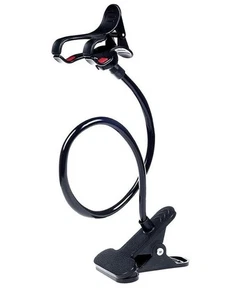 Black Adjustable Phone Holder Stick - Picture 1 of 3