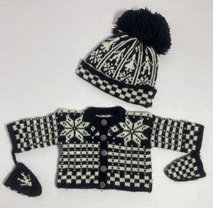 ZURÜCKGENOMMEN Pleasant Co American Girl Puppe Kirsten Pullover Mütze & Fäustlinge Set 1989 - Bild 1 von 8