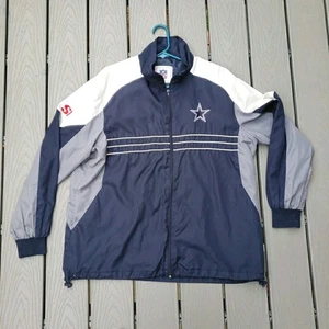 Dallas Cowboys NFL WINDBREAKER Jacket Men's XL Full Zip Pullover - Picture 1 of 10