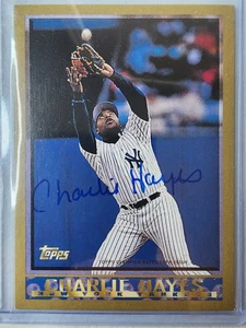 2016 Charlie Hayes Topps Archives AUTO - CH New York NY Yankees - Picture 1 of 2